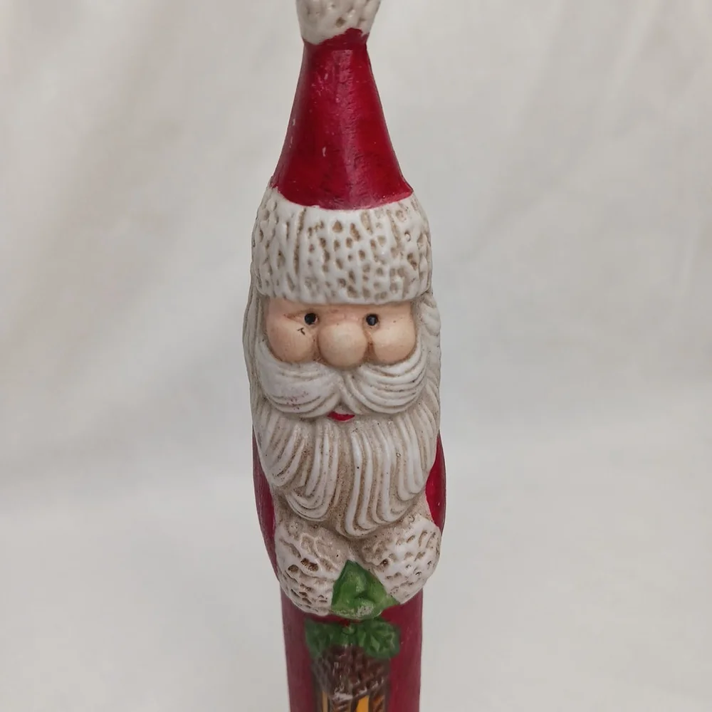 Christmas Ceramic Santa Claus Ornament Jim Shore Style 6